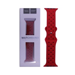 Hoco Bamboo Pattern Strap for iWatch WA16 42/44/45/49mm Red Hoco Bamboo Pattern Strap for iWatch WA16 42/44/45/49mm Red